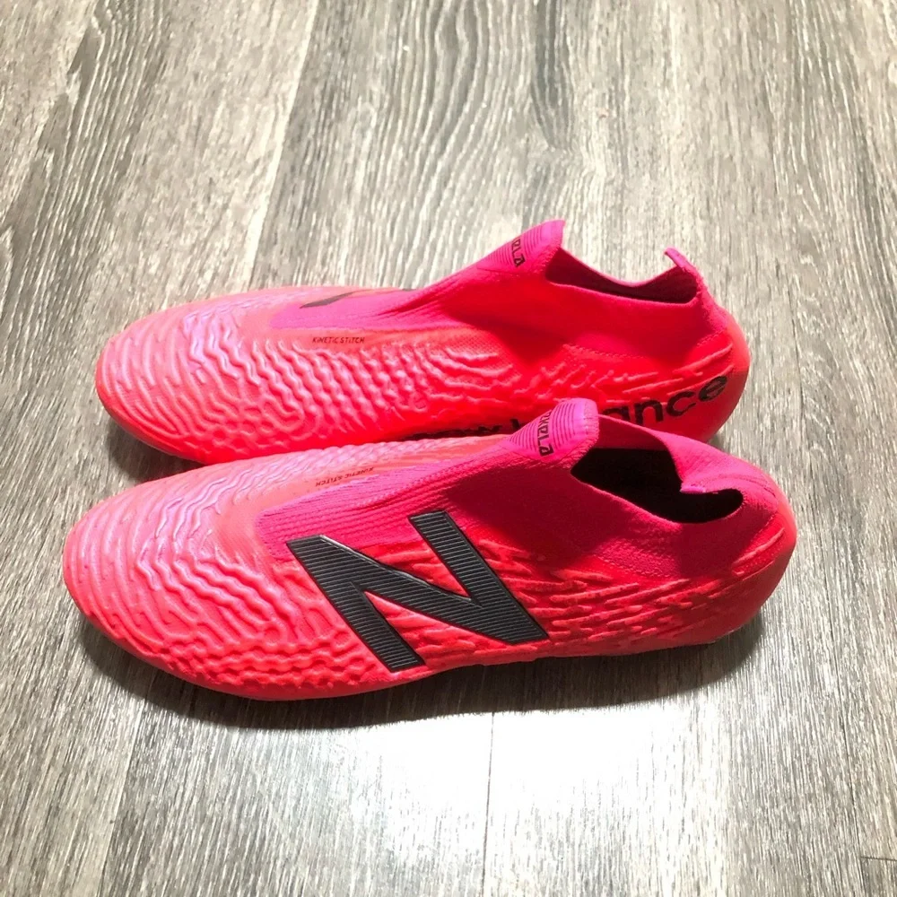 New Balance Tekela V3+ Pro FG Soccer Cleats - Pink/Black - Mens Size 12